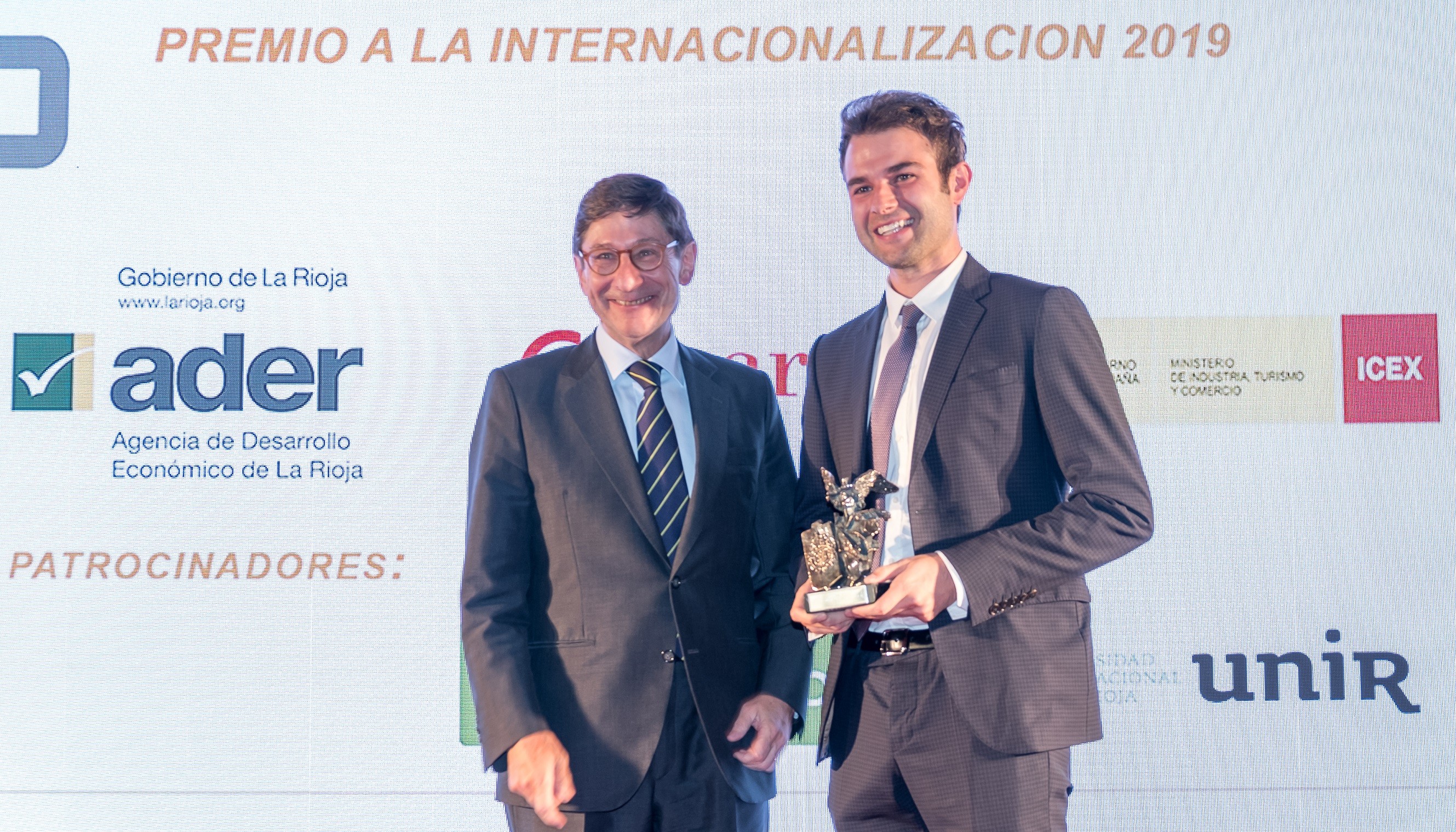 RAFAEL GONZALEZ BUSINESS GROUP, LA RIOJA CHAMBER OF COMMERCE INTERNATIONALIZATION AWARD 2019